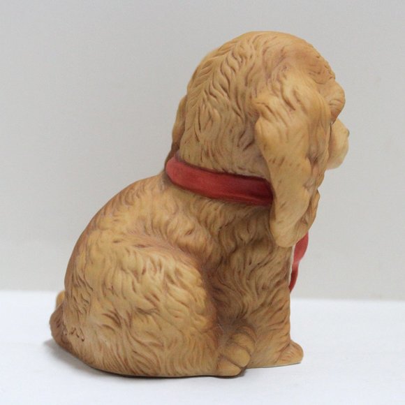 Vintage 1988 Masterpiece Porcelain by Homco Cocker Spaniels Puppy Dogs Figurine - Picture 3 of 8